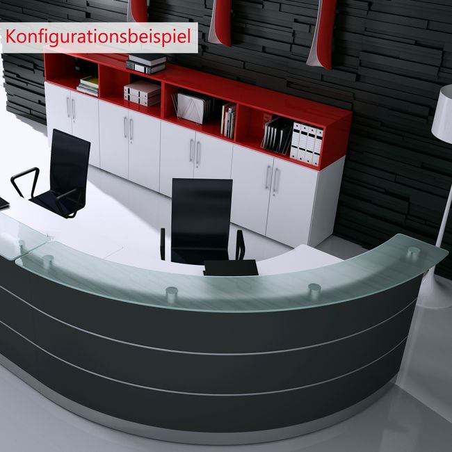 eMel - MALAGA Empfangstheke | 3588 x 1120 mm 