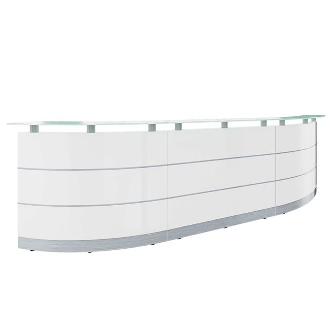 eMel - MALAGA Empfangstheke | 3588 x 1120 mm 