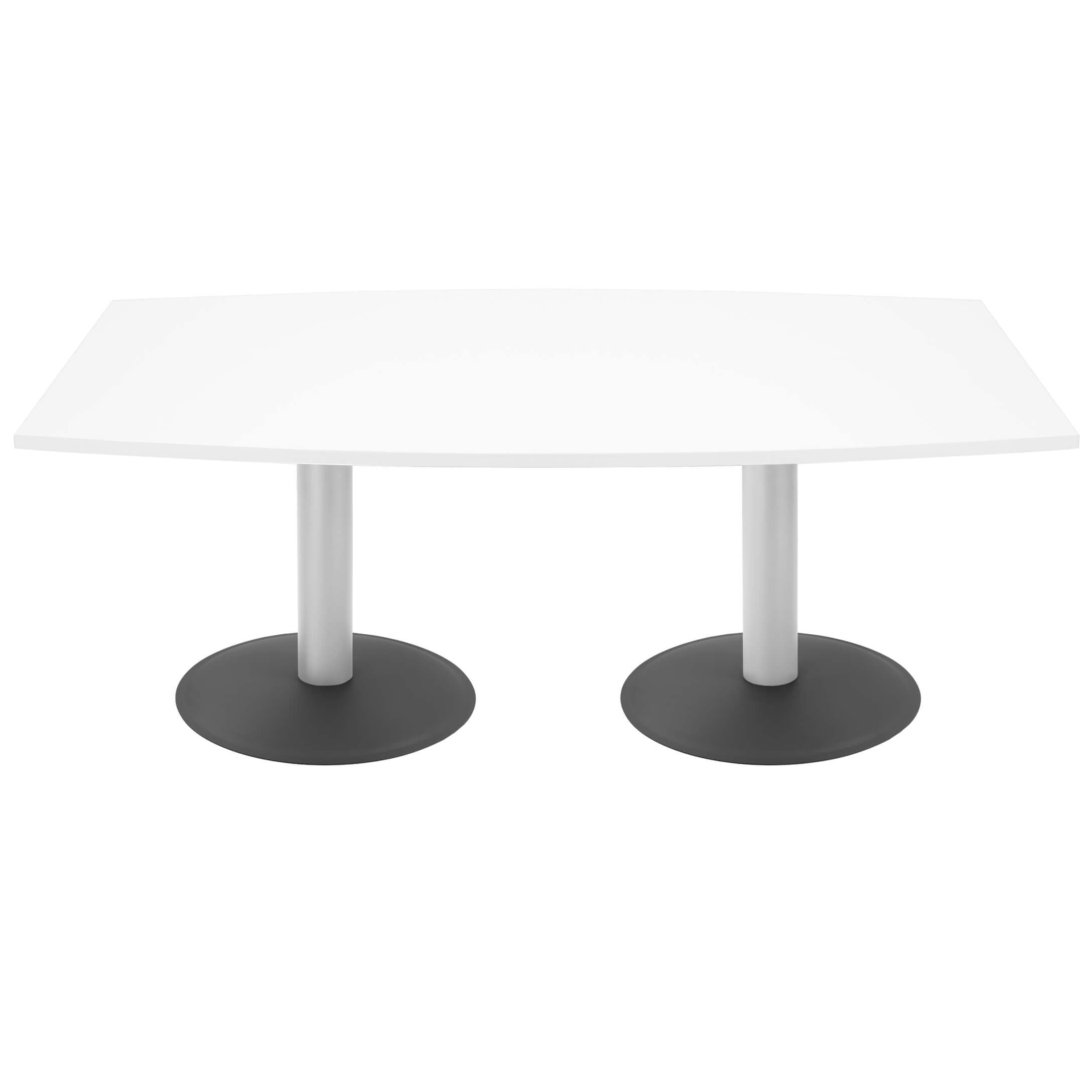 OPTIMA Conference table | Boot shape, 2000 x 1000 mm (6 - 8 people), white - 2 Main Image