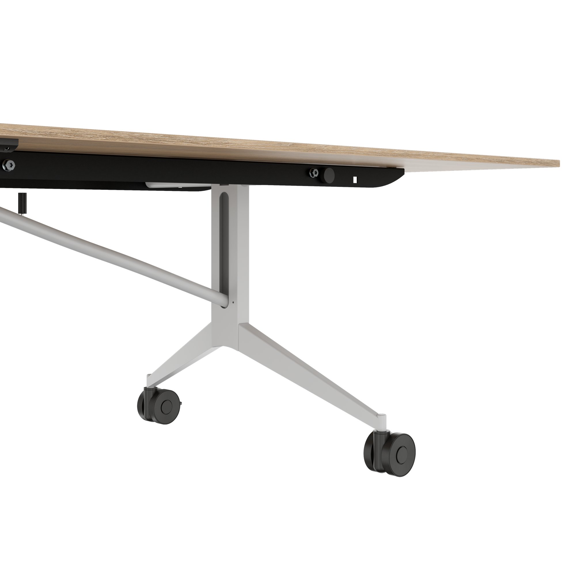 MARA - TIMMY LIBRO Konferenztisch | 3200 x 1200 mm (10 - 14 Personen), rollbar, faltbar, Bernsteineiche - 11 Main Image