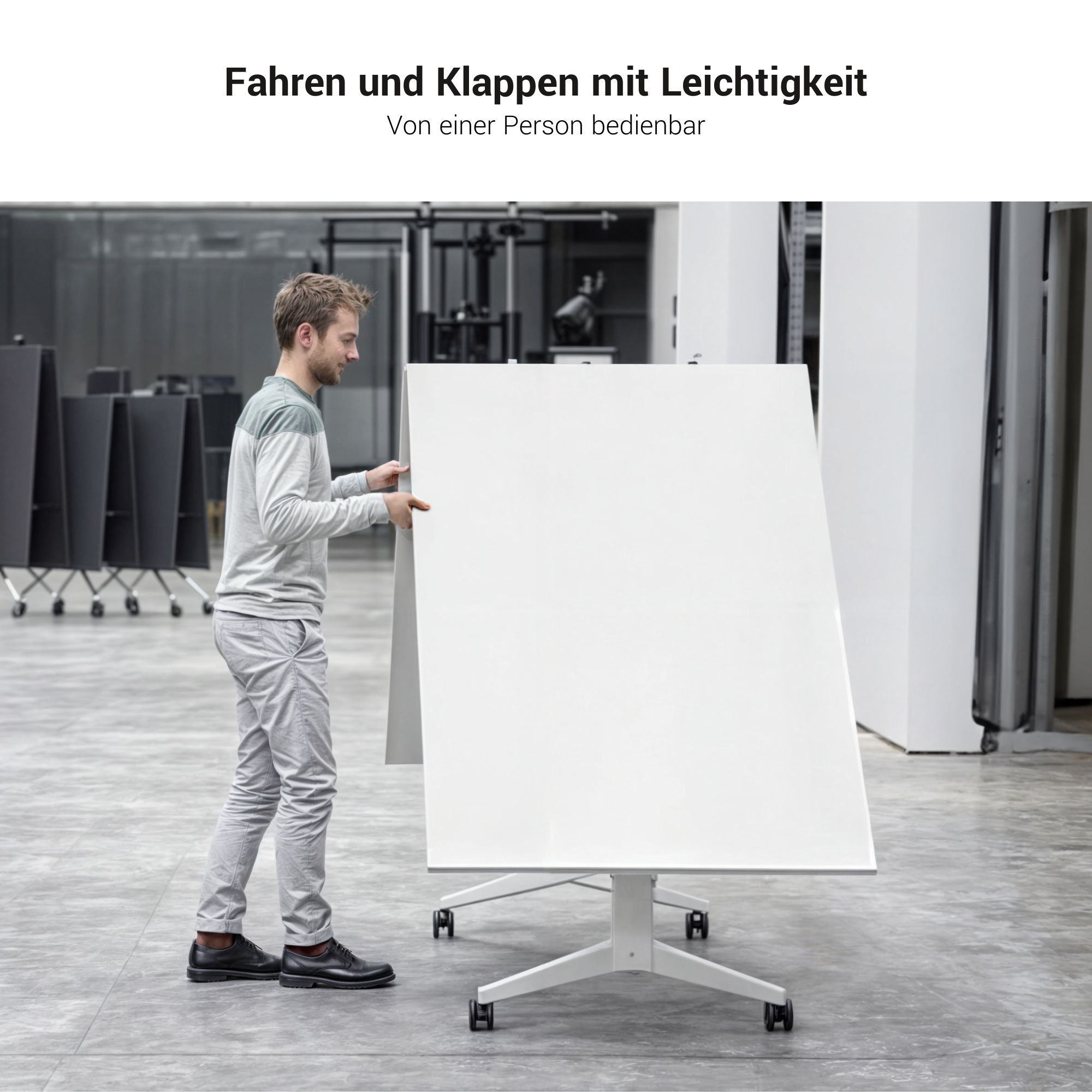 MARA - TIMMY LIBRO Konferenztisch | 3200 x 1200 mm (10 - 14 Personen), rollbar, faltbar, Bernsteineiche - 15 Main Image