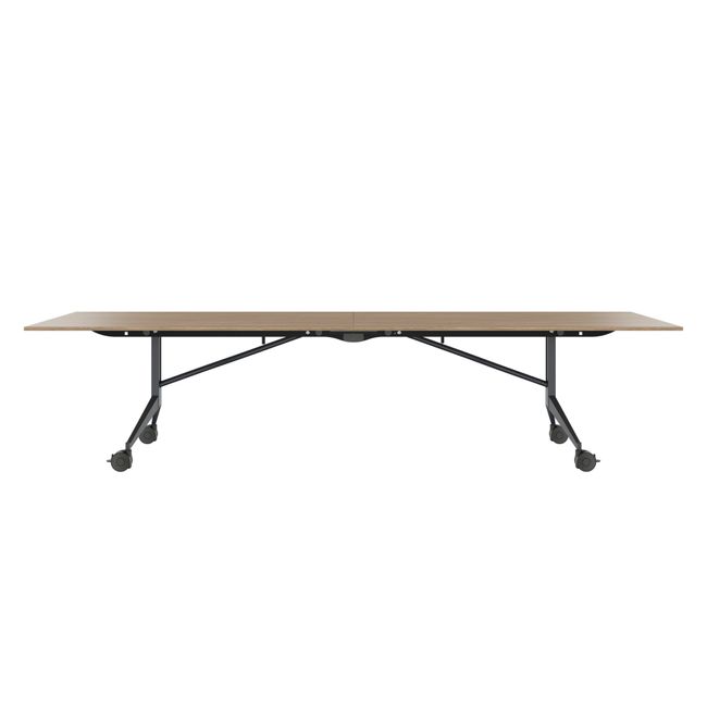 MARA - TIMMY LIBRO Konferenztisch | 3200 x 1200 mm (10 - 14 Personen), rollbar, faltbar, Bernsteineiche MARA - TIMMY LIBRO Konferenztisch | 3200 x 1200 mm (10 - 14 Personen), rollbar, faltbar, Bernsteineiche