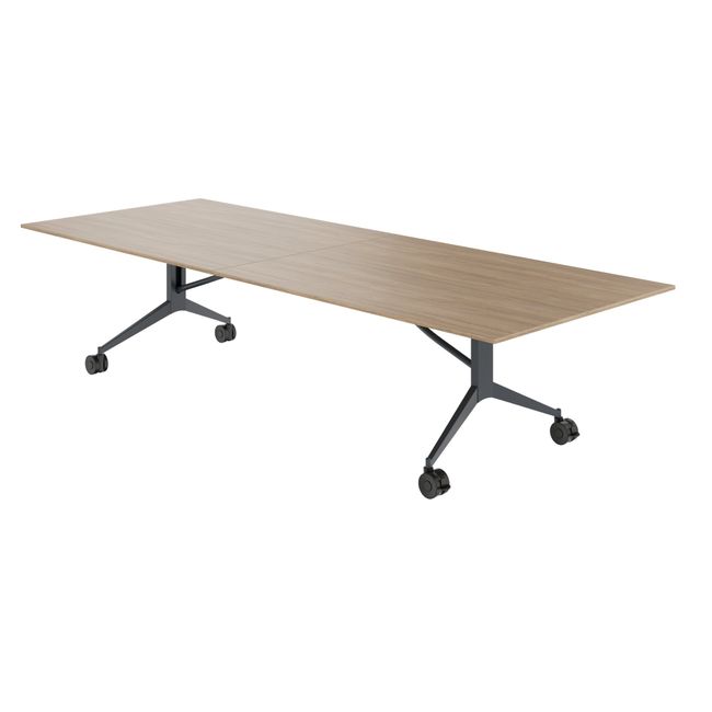 MARA - TIMMY LIBRO Konferenztisch | 3200 x 1200 mm (10 - 14 Personen), rollbar, faltbar, Bernsteineiche MARA - TIMMY LIBRO Konferenztisch | 3200 x 1200 mm (10 - 14 Personen), rollbar, faltbar, Bernsteineiche