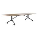 MARA - TIMMY LIBRO Konferenztisch | 3200 x 1200 mm (10 - 14 Personen), rollbar, faltbar, Bernsteineiche MARA - TIMMY LIBRO Konferenztisch | 3200 x 1200 mm (10 - 14 Personen), rollbar, faltbar, Bernsteineiche