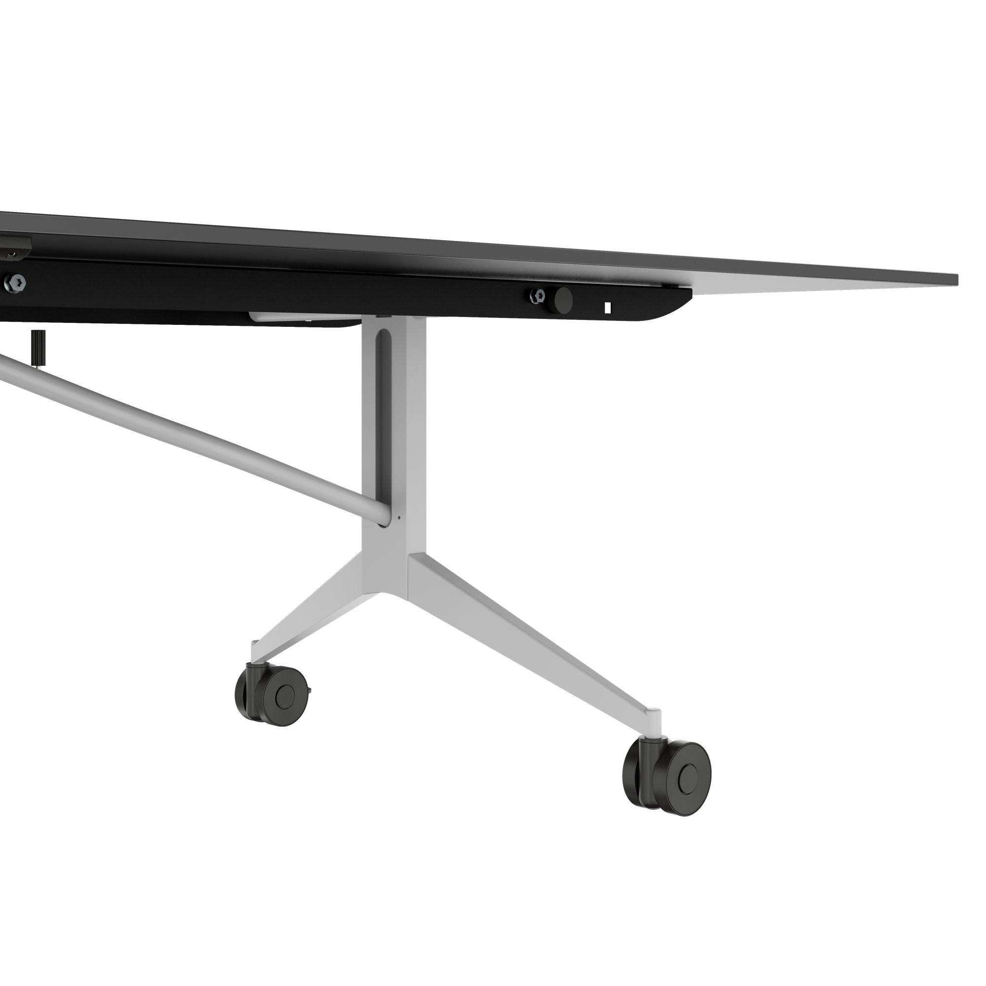 MARA - TIMMY LIBRO Konferenztisch | 3200 x 1200 mm (10 - 14 Personen), rollbar, faltbar, Anthrazit - 11 Main Image