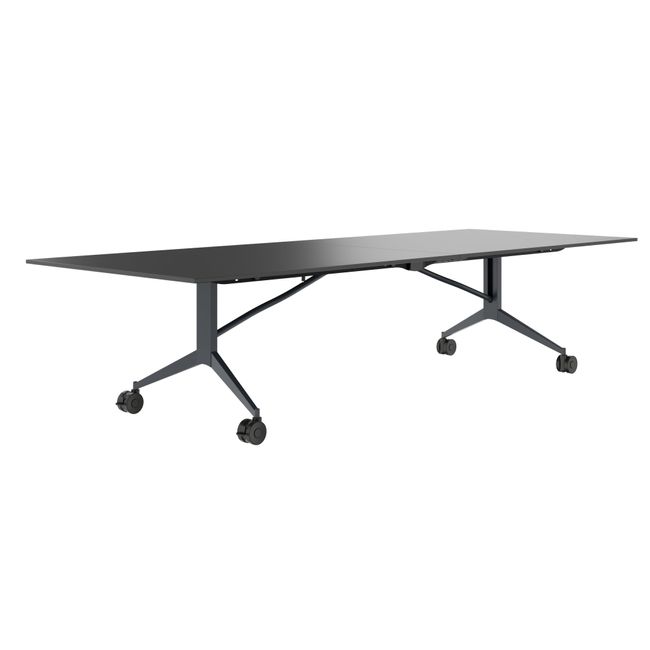 MARA - TIMMY LIBRO Konferenztisch | 3200 x 1200 mm (10 - 14 Personen), rollbar, faltbar, Anthrazit MARA - TIMMY LIBRO Konferenztisch | 3200 x 1200 mm (10 - 14 Personen), rollbar, faltbar, Anthrazit