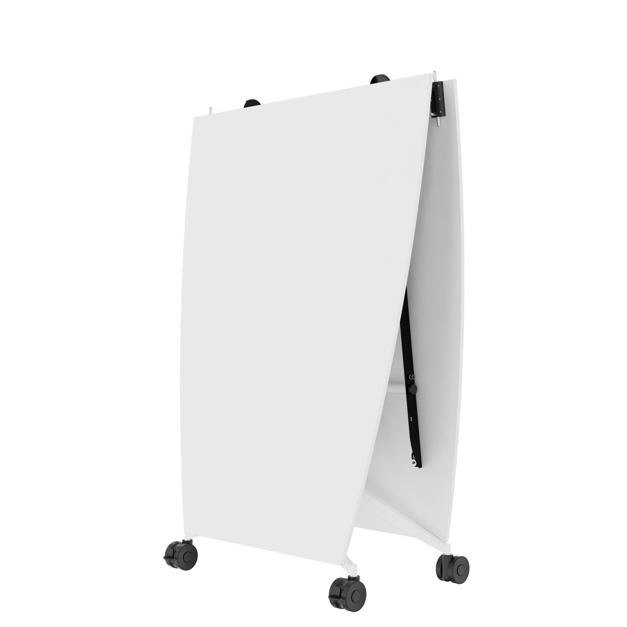 MARA - TIMMY LIBRO Table de conférence | forme bateau, 3200 x 1200 mm (10 - 14 personnes), roulante, pliable,  blanc - 8 Main Image