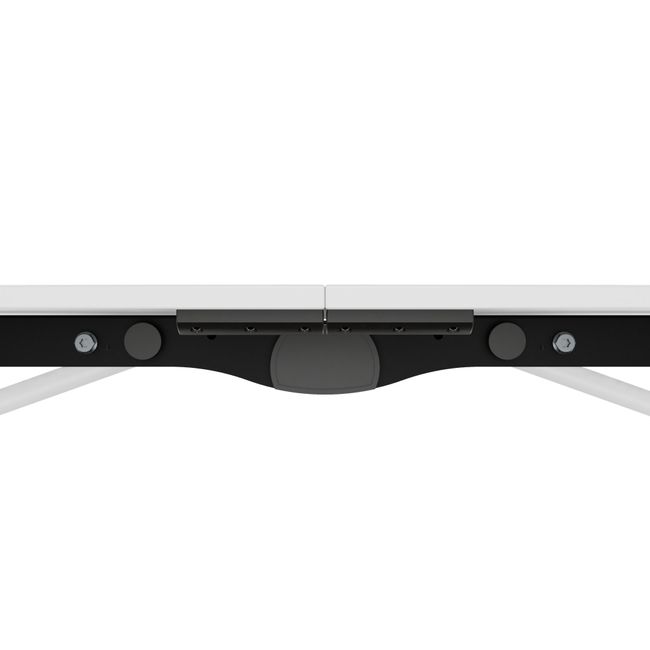 MARA - TIMMY LIBRO Konferenztisch | Bootsform, 3200 x 1200 mm (10 - 14 Personen), rollbar, faltbar,  Weiß