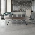 MARA - TIMMY LIBRO Table de conférence | forme bateau, 3200 x 1200 mm (10 à 14 personnes), roulante, pliable,  noyer - 3 Thumbnail Image