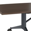 MARA - TIMMY LIBRO Table de conférence | forme bateau, 3200 x 1200 mm (10 à 14 personnes), roulante, pliable,  noyer - 13 Thumbnail Image