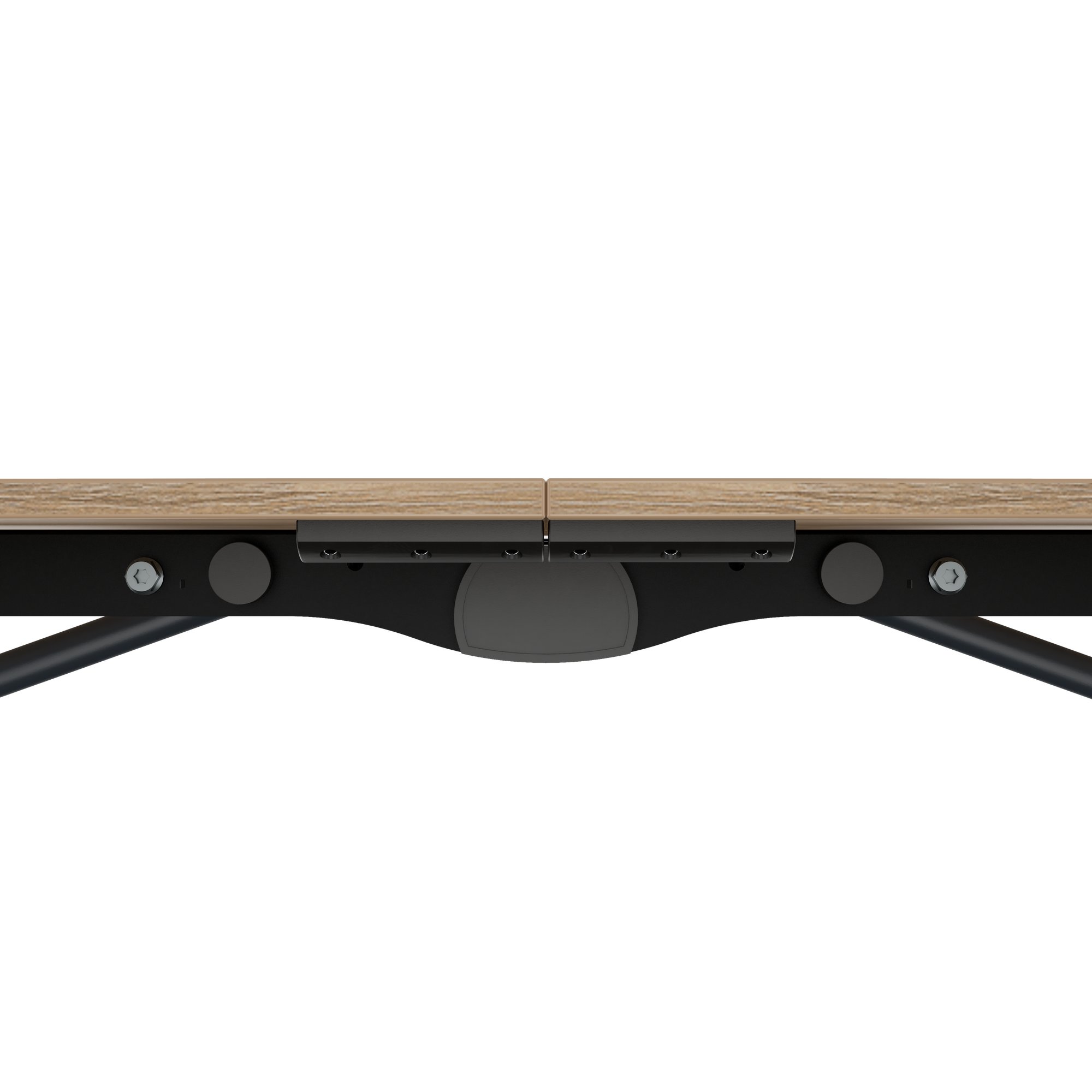 MARA - TIMMY LIBRO Table de conférence | forme bateau, 3200 x 1200 mm (10 à 14 personnes), roulante, pliable, chêne ambré - 11 Main Image