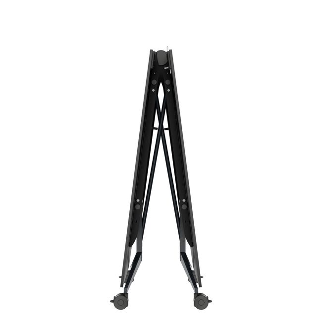 MARA - TIMMY LIBRO Konferenztisch | Bootsform, 3200 x 1200 mm (10 - 14 Personen), rollbar, faltbar, Anthrazit