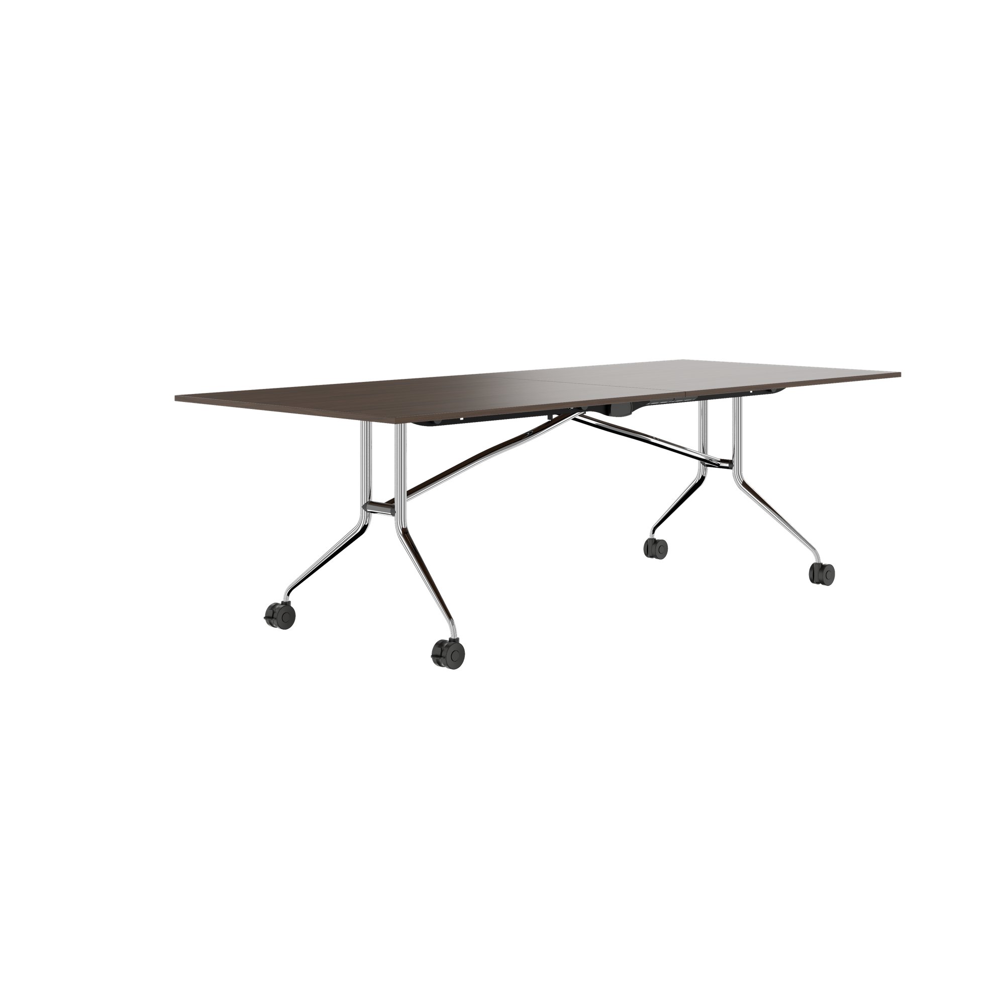 Mara Argo LIBRO Table pliante | 2400 - 2800 x 1000 mm (8 - 10 personnes), roulables, pliables, noix - 7 Main Image