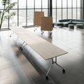 MARA - ARGO LIBRO Klapptisch | 2400 - 2800 x 1000 mm (8 - 10 Personen), rollbar, faltbar, Bernsteineiche - 6 Thumbnail Image