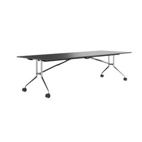 MARA - ARGO LIBRO Klapptisch | 2800 x 1000 mm (8 - 10 Personen), rollbar, faltbar, Anthrazit
