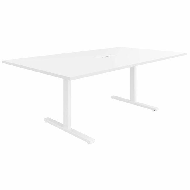 T-EASY Konferenztisch | 2000 x 1200 mm (8 - 10 Personen), elektrifiziert, Weiß T-EASY Konferenztisch | 2000 x 1200 mm (8 - 10 Personen), elektrifiziert, Weiß