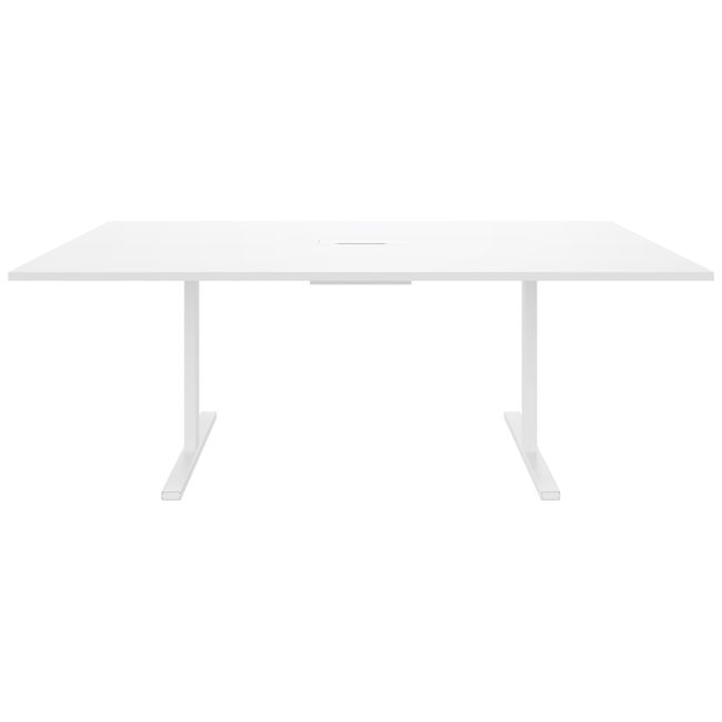 T-EASY Konferenztisch | 2000 x 1200 mm (8 - 10 Personen), elektrifiziert, Weiß T-EASY Konferenztisch | 2000 x 1200 mm (8 - 10 Personen), elektrifiziert, Weiß