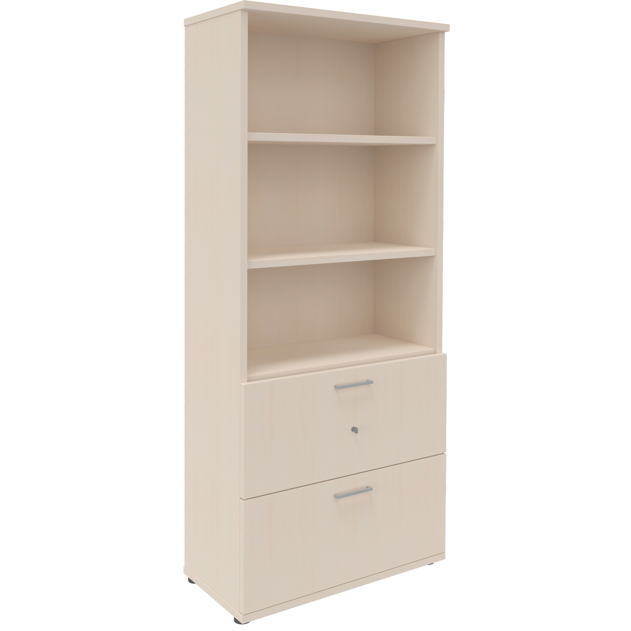 UNI Combined cabinet with hanging register | 5 Oh, 800 x 1897 mm, maple - 2 Main Image
