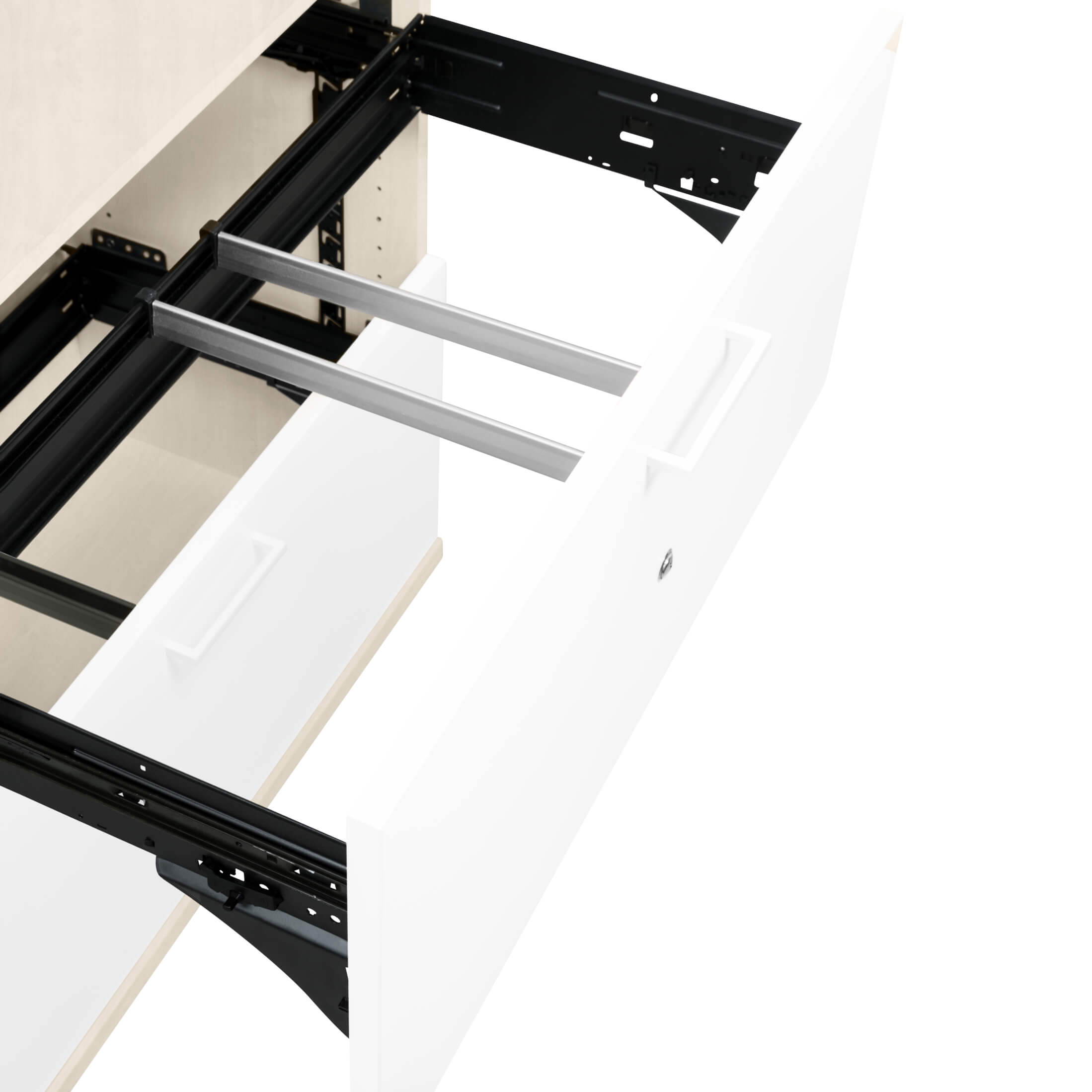 UNI Combined cabinet with hanging register | 5 Oh, 800 x 1897 mm, maple / white - 8 Main Image