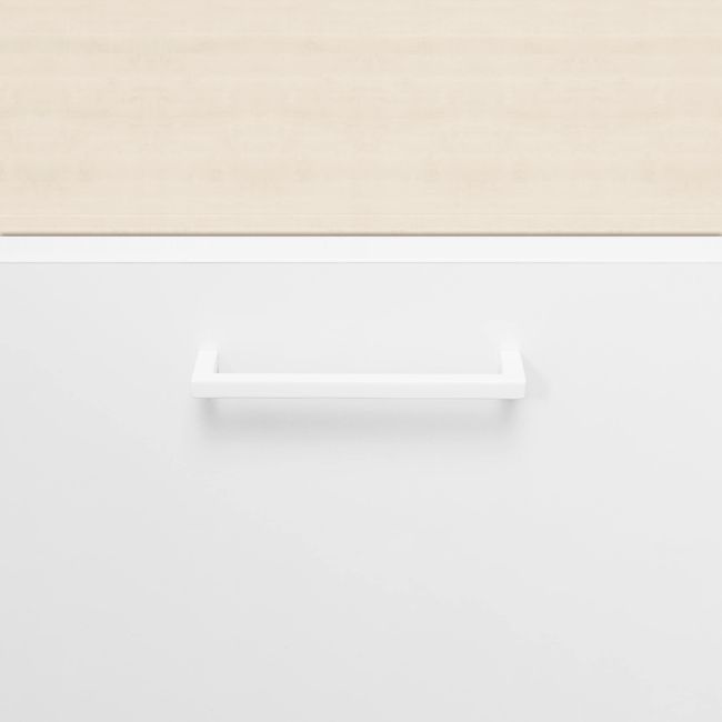 UNI Kombischrank mit Hängeregister | 5 OH, 800 x 1897 mm, Ahorn / Weiß UNI Kombischrank mit Hängeregister | 5 OH, 800 x 1897 mm, Ahorn / Weiß