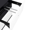 UNI Kombischrank mit Hängeregister | 5 OH, 800 x 1897 mm, Anthrazit / Weiß