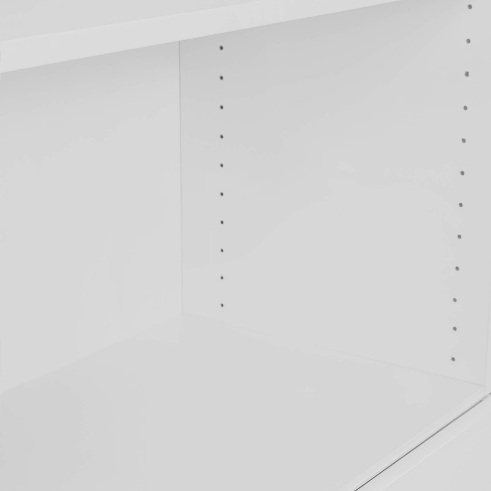UNI Combined cabinet with hanging register | 5 Oh, 800 x 1897 mm, pearl gray - 3 Main Image