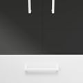 UNI Showcase cabinet with hanger register | 5 Oh, 800 x 1897 mm, anthracite / white - 3 Thumbnail Image