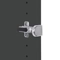UNI Showcase cabinet with hanger register | 5 Oh, 800 x 1897 mm, anthracite / white - 4 Thumbnail Image