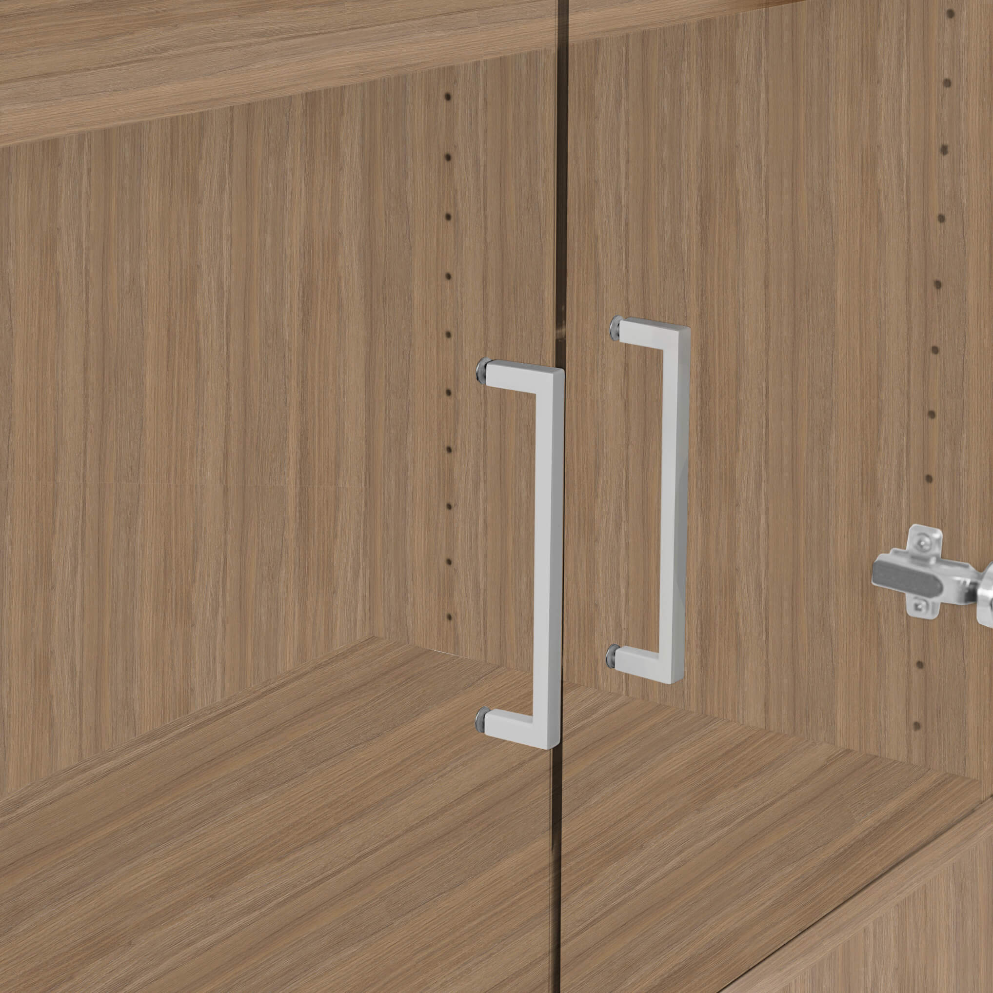 UNI Showcase cabinet with hanger register | 5 Oh, 800 x 1897 mm, amber oak - 2 Main Image