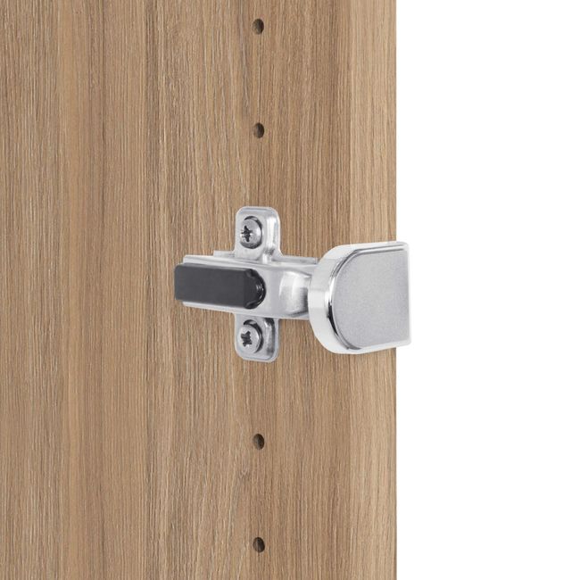 UNI Vitrinenschrank mit Hängeregister | 5 OH, 800 x 1897 mm, Bernsteineiche