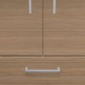UNI Vitrinenschrank mit Hängeregister | 5 OH, 800 x 1897 mm, Bernsteineiche