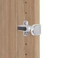 UNI Vitrinenschrank mit Hängeregister | 5 OH, 800 x 1897 mm, Bernsteineiche