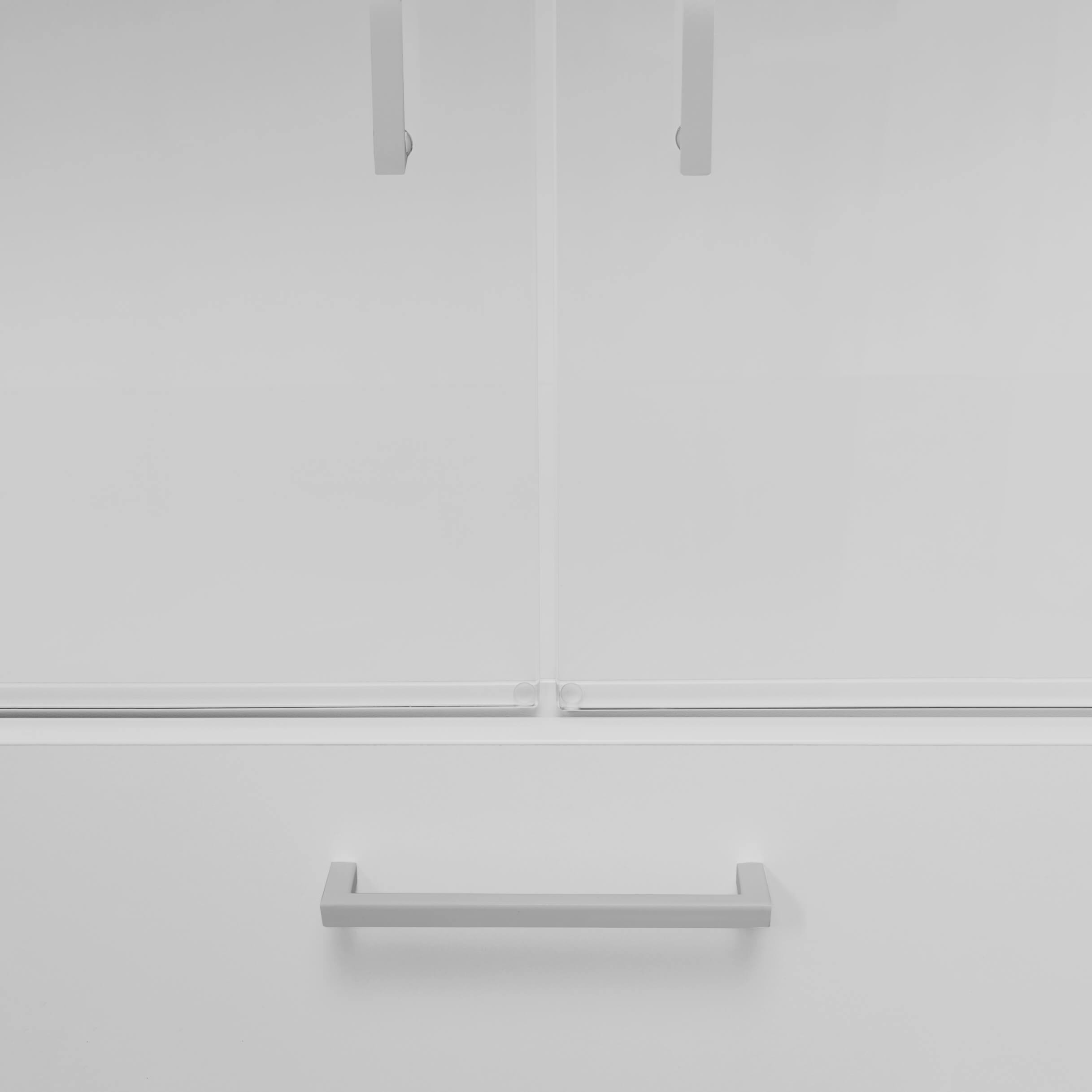 UNI Showcase cabinet with hanger register | 5 Oh, 800 x 1897 mm, pearl gray - 4 Main Image