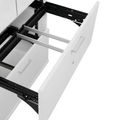 UNI Vitrinenschrank mit Hängeregister | 5 OH, 800 x 1897 mm, Perlgrau
