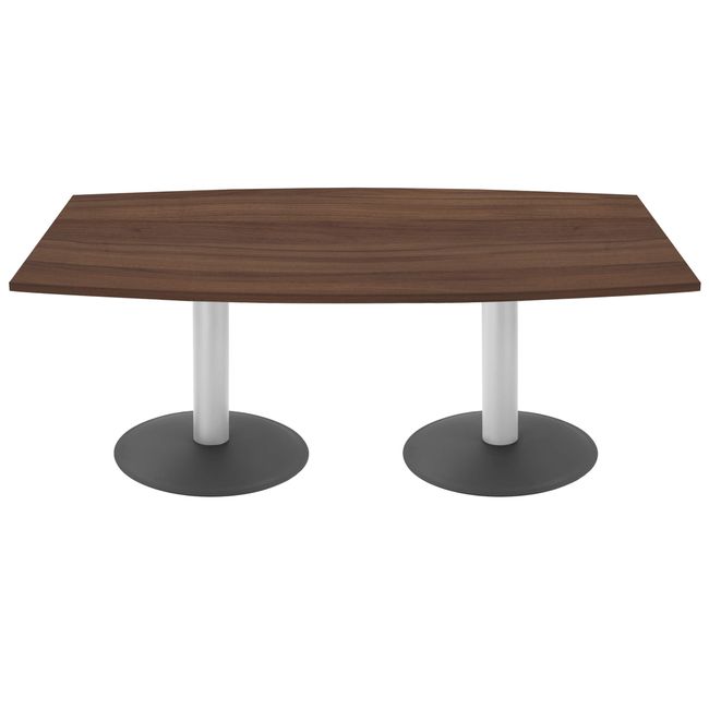 OPTIMA Konferenztisch | Bootsform, 1800 x 1000 mm (6 - 8 Personen), Nussbaum OPTIMA Konferenztisch | Bootsform, 1800 x 1000 mm (6 - 8 Personen), Nussbaum