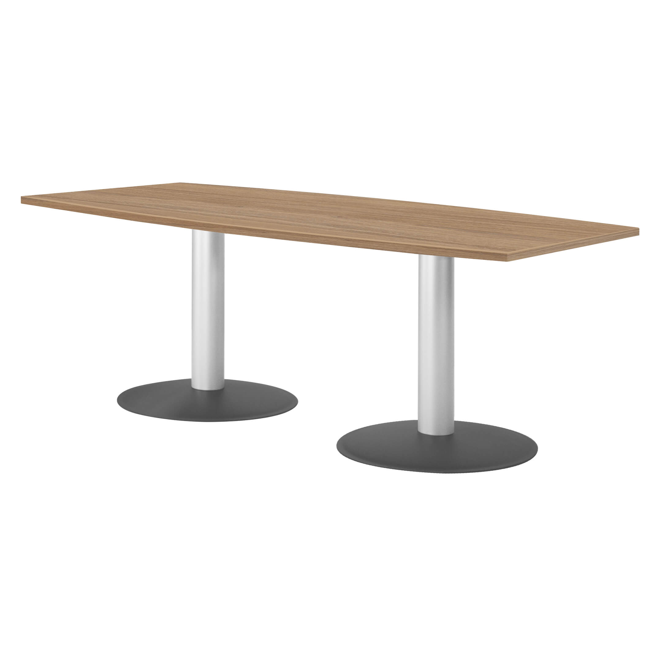 OPTIMA Konferenztisch | Bootsform, 1800 x 1000 mm (6 - 8 Personen), Bernsteineiche - 3 Main Image
