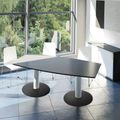 OPTIMA Konferenztisch | Bootsform, 1800 x 1000 mm (6 - 8 Personen), Anthrazit - 1 Thumbnail Image