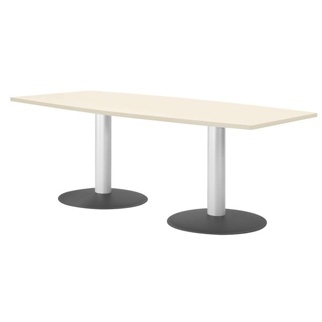 OPTIMA Konferenztisch | Bootsform, 2000 x 1000 mm (6 - 8 Personen), Ahorn