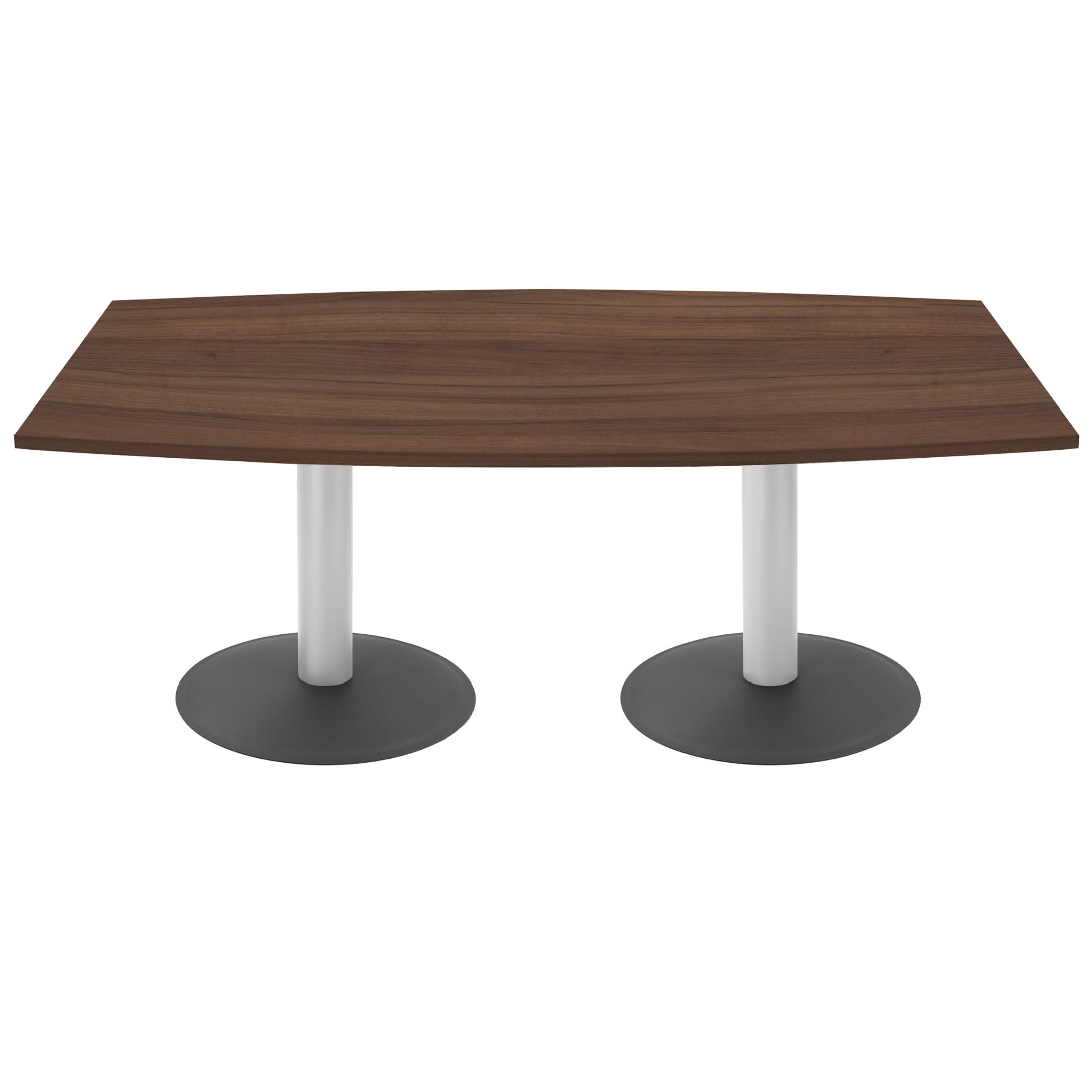 OPTIMA conference table | Boat shape, 2000 x 1000 mm (6 - 8 people), walnut - 2 Main Image