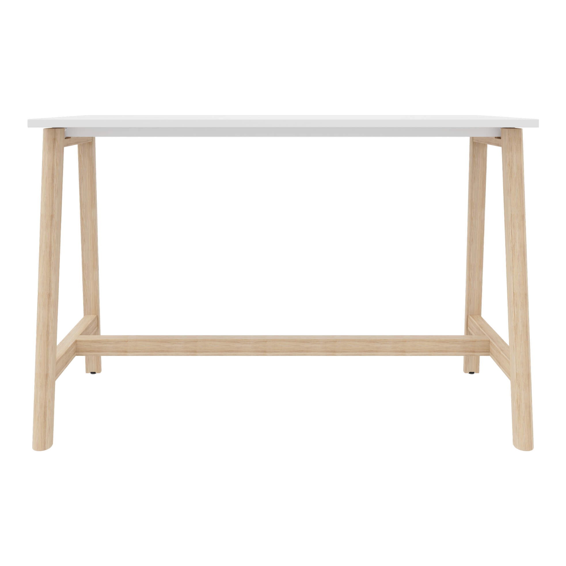 NOVA WOOD Tabella alta | Telaio in legno massiccio, 1600 x 700 mm, bianco - 3 Main Image