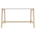 NOVA WOOD High table | Solid wood frame, 1800 x 700 mm, white - 4 Thumbnail Image