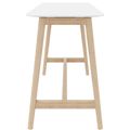 NOVA WOOD Tabella alta | Frame in legno massiccio, 1600 x 700 mm, HPL bianco - 3 Thumbnail Image