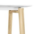 NOVA WOOD Hochtisch | Massivholz-Gestell, 1800 x 700 mm, HPL Weiß - 6 Thumbnail Image