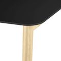 NOVA WOOD Hochtisch | Massivholz-Gestell, 1800 x 700 mm, HPL FENIX Schwarz - 7 Thumbnail Image