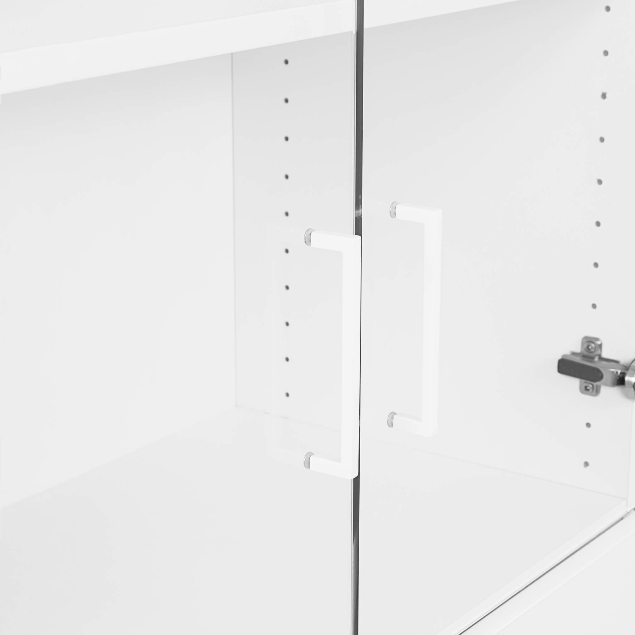 UNI Showcase cabinet | 5 Oh, 800 x 1897 mm, white - 4 Main Image