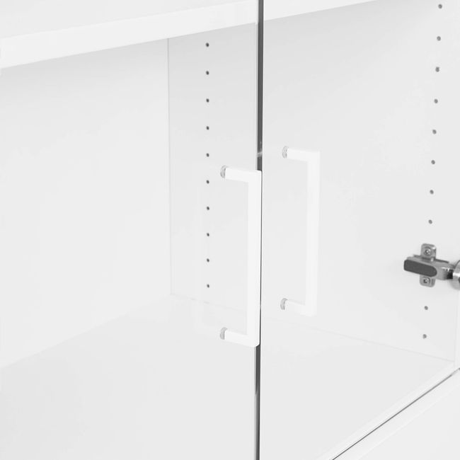 UNI Vitrinenschrank | 5 OH, 800 x 1897 mm, Weiß