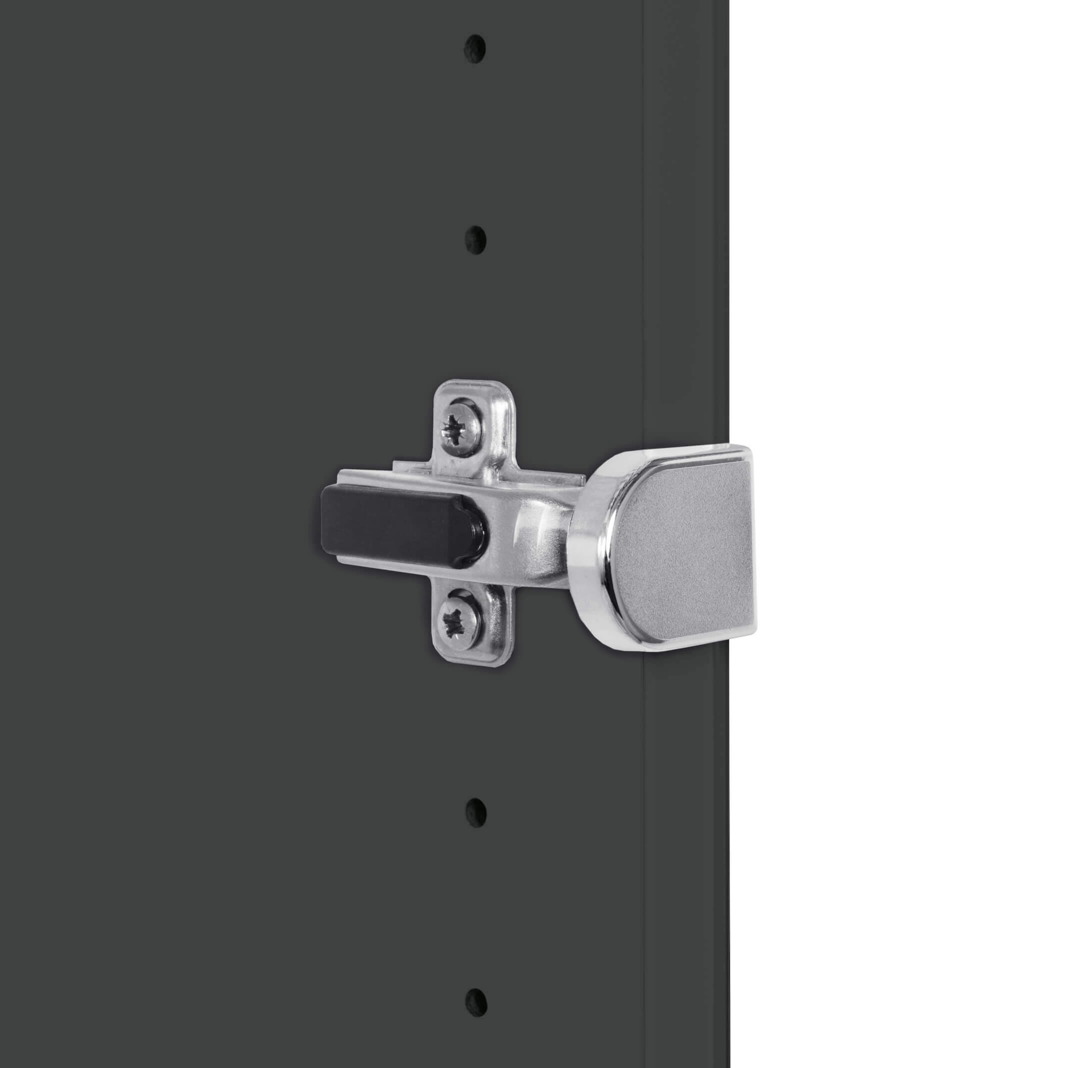 UNI Showcase cabinet | 5 Oh, 800 x 1897 mm, anthracite / white - 7 Main Image