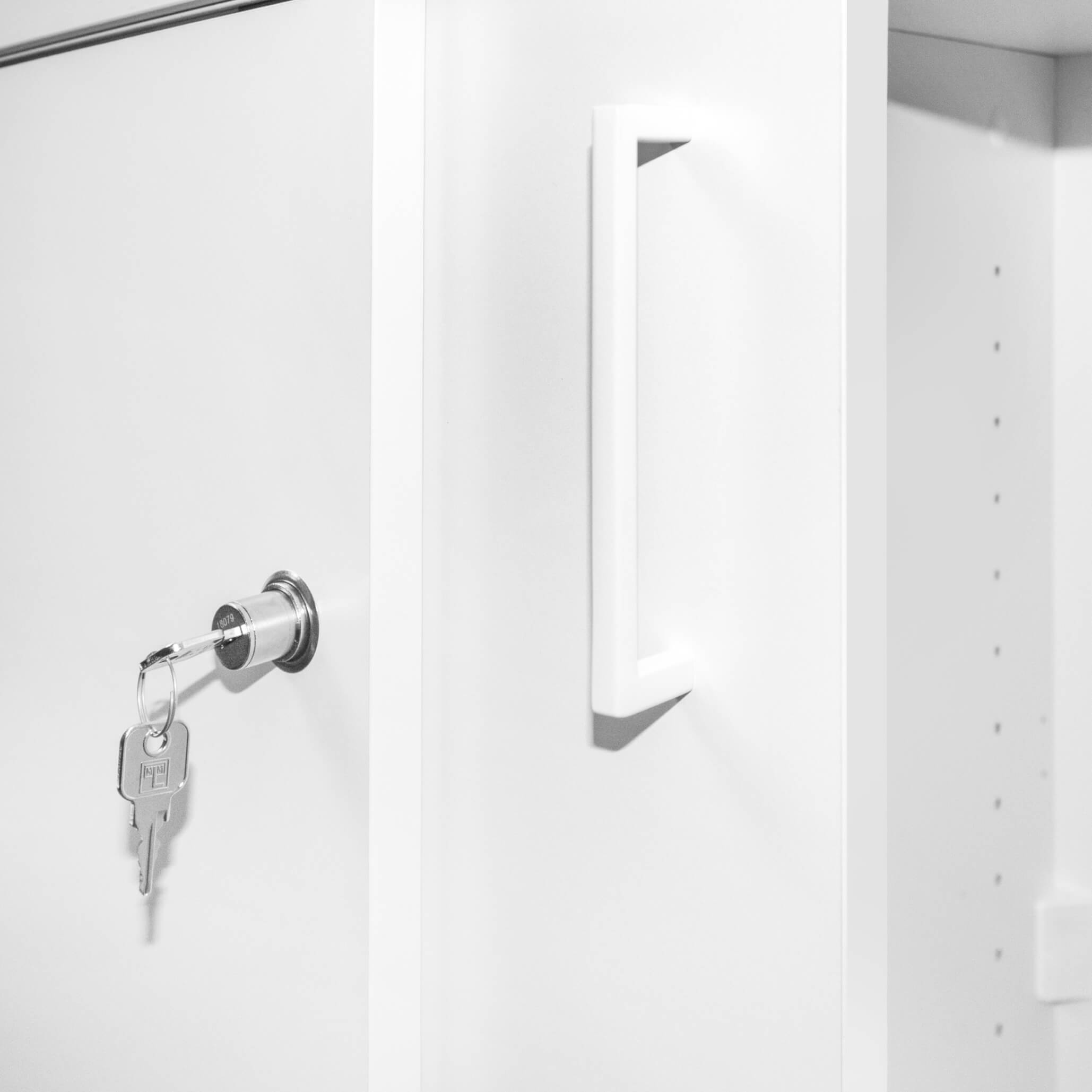 UNI Armoire de porte coulissante | 2 oh, 1200 x 777 mm, blanc - 3 Main Image