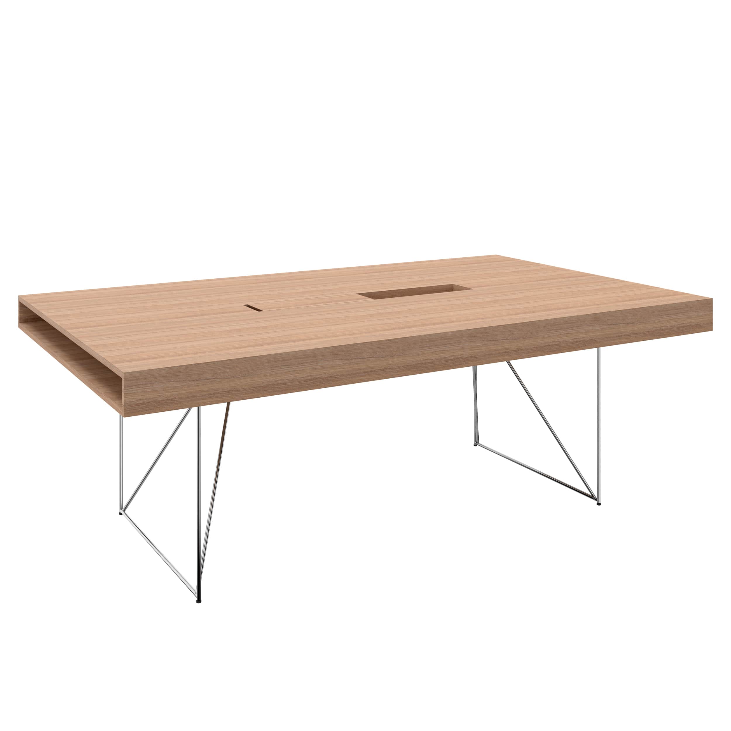 AIR Konferenztisch | Elektrifiziert, 2200 x 1300 mm (6 - 8 Personen), Bernsteineiche - 2 Main Image