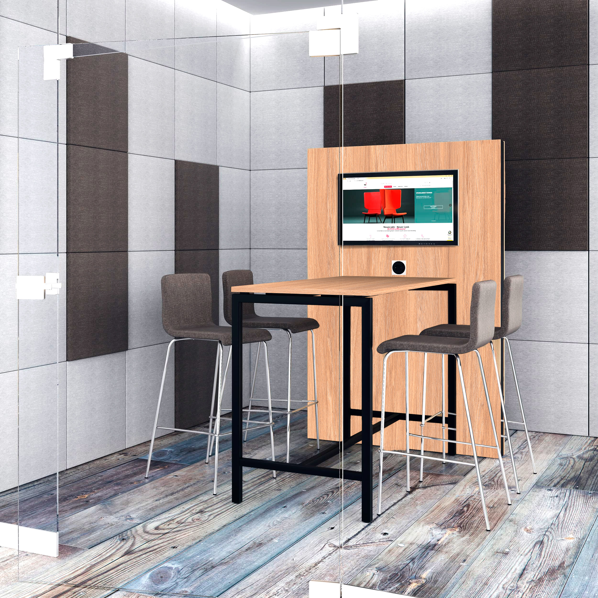 NOVA Hochtisch | 1800 x 700 mm (4 - 6 Personen), Bernsteineiche - 1 Main Image